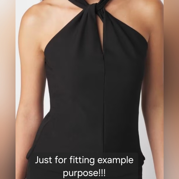 White House Black Market Hot Pink Twisted Halter Neck Sleeveless Top. Size s - Picture 4 of 8